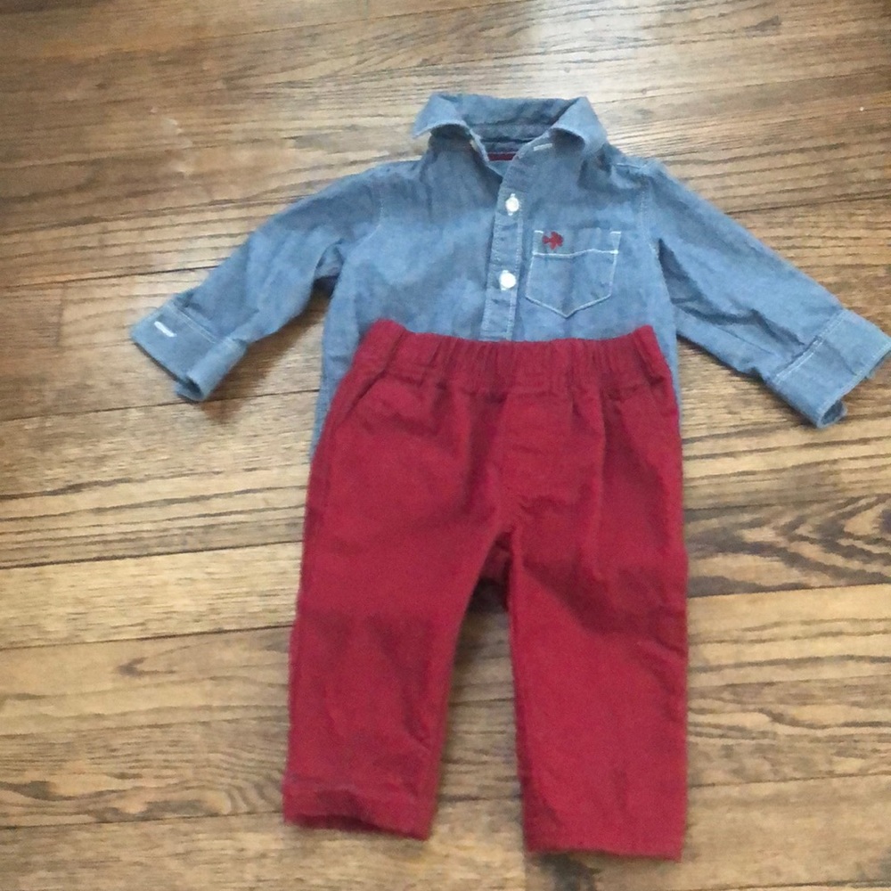 Chambray button up outfit